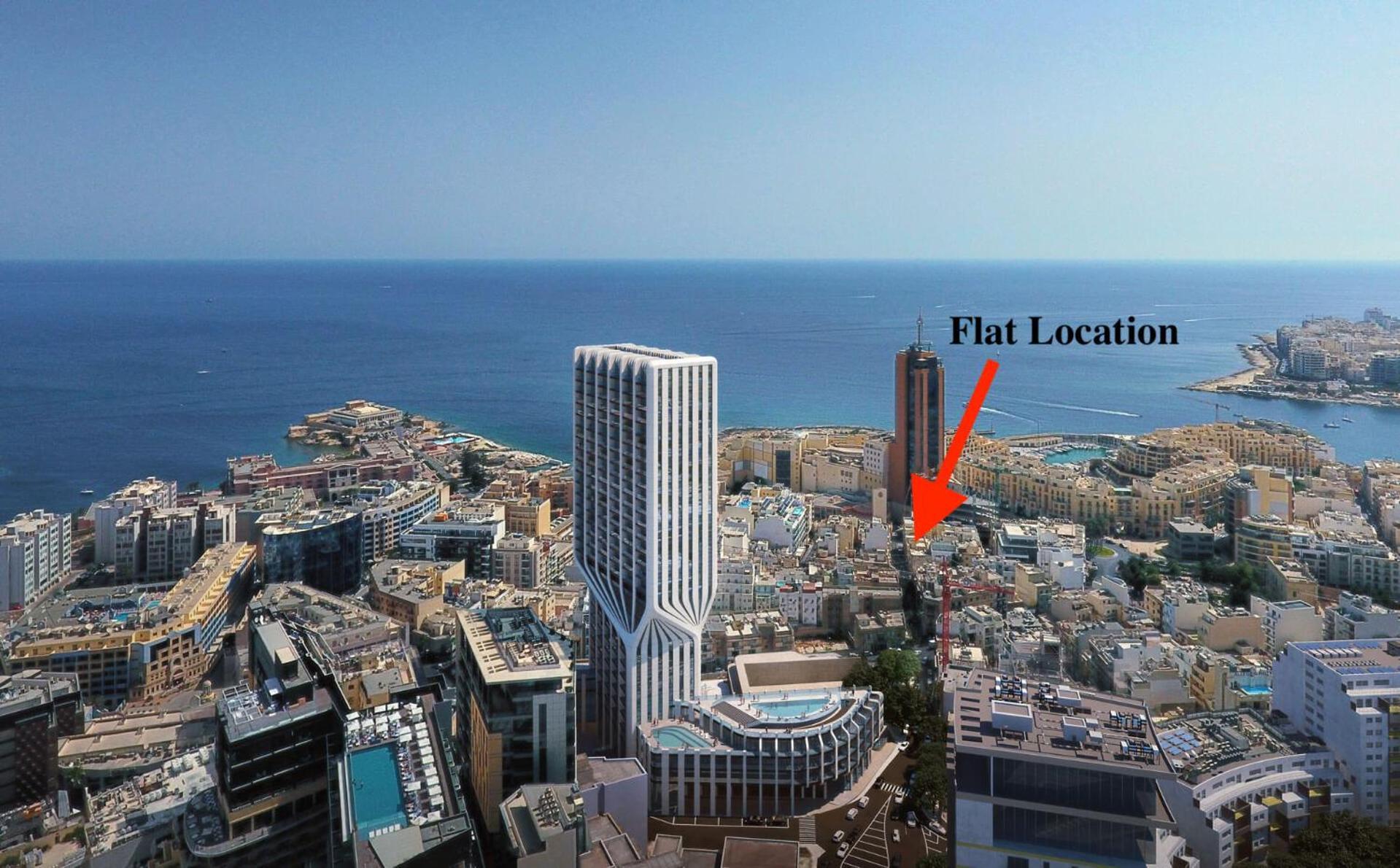 Paceville Sea View Penthouse With Jacuzzi! San Ġiljan Exterior foto